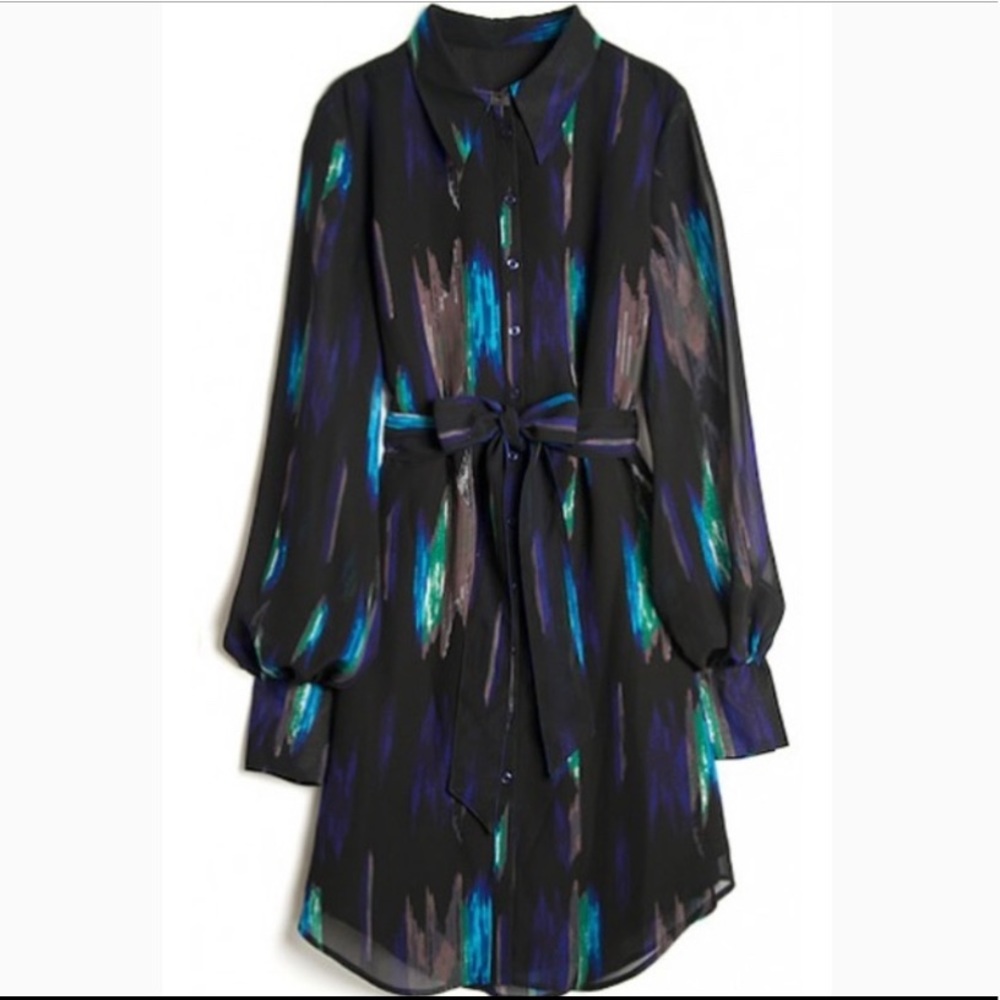 Kirna Zabete at Target Ikat print shirt dress sz S - Picture 14 of 14